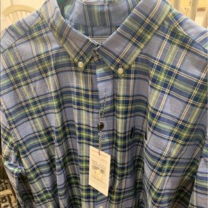 Barbour Plaid Button Down Shirt XL